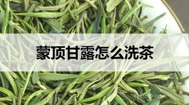 蒙顶甘露怎么洗茶？